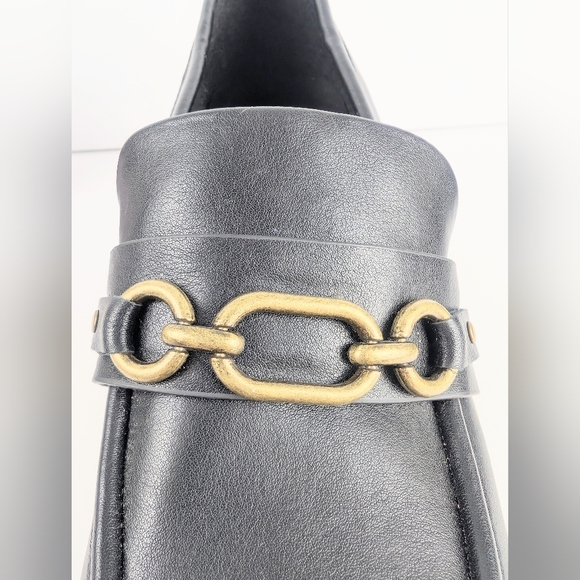 Cliffs By White Mountain Black Heeled Loafers (Size: 10 Wide) - Picture 3 of 7